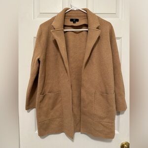 Jcrew 365 Camel Cardigan Blazer Knit Medium